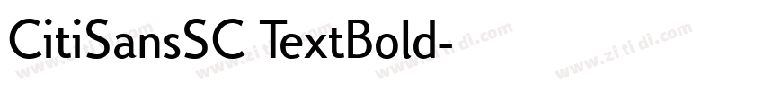 CitiSansSC TextBold字体转换